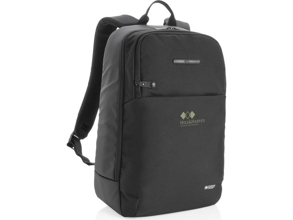 Swiss Peak laptop backpack with UV-C steriliser pocket 4