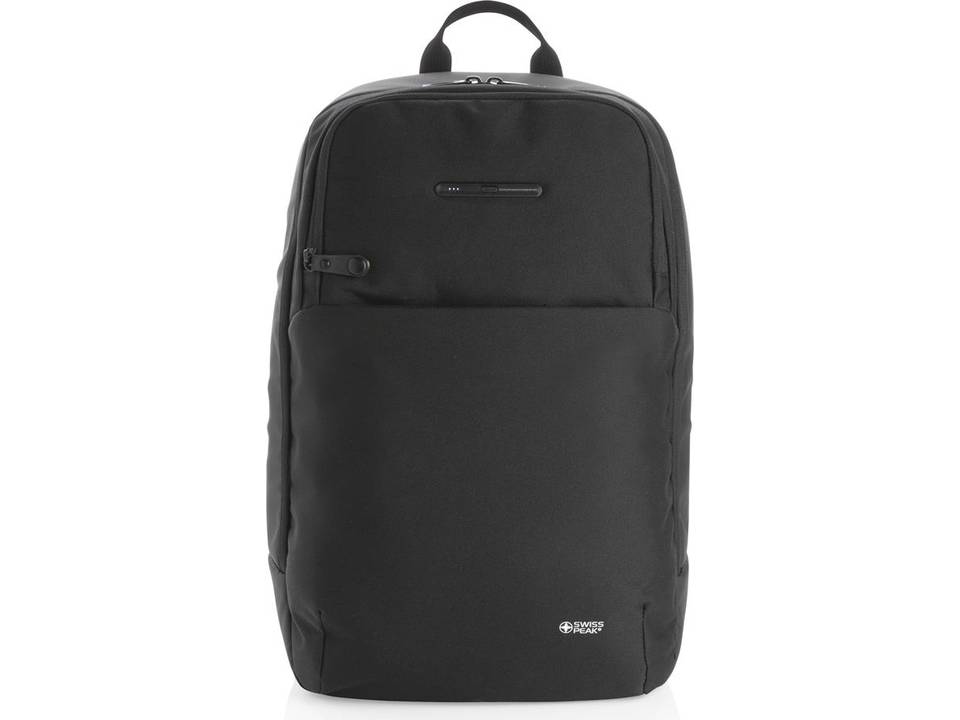 Swiss Peak laptop backpack with UV-C steriliser pocket 6