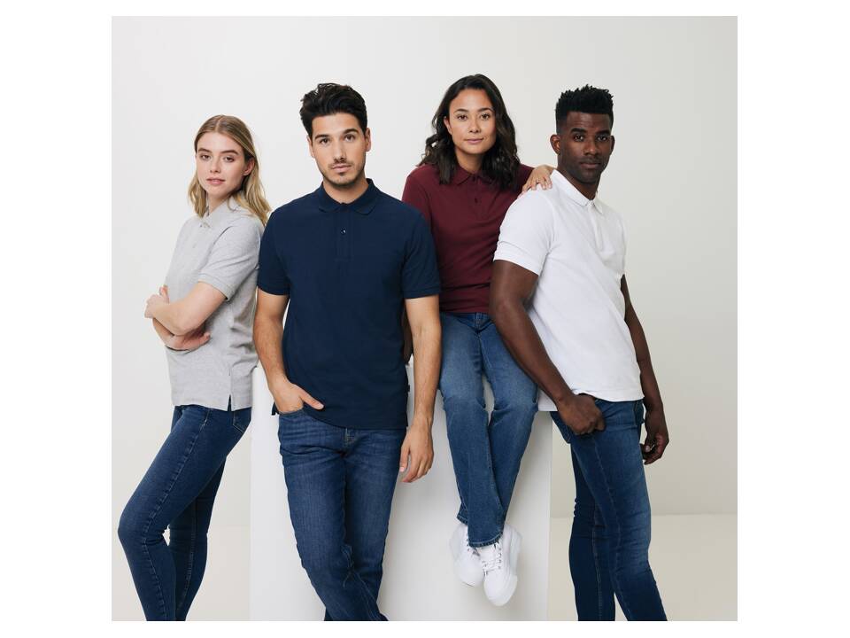 Iqoniq Yosemite recycled cotton pique polo 16