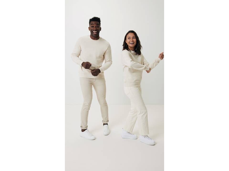 Iqoniq Denali recycled cotton crew neck undyed 35