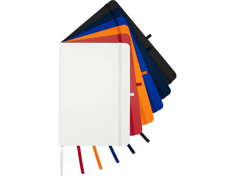 Teak A5 recycled hard cover notebook with lined pages