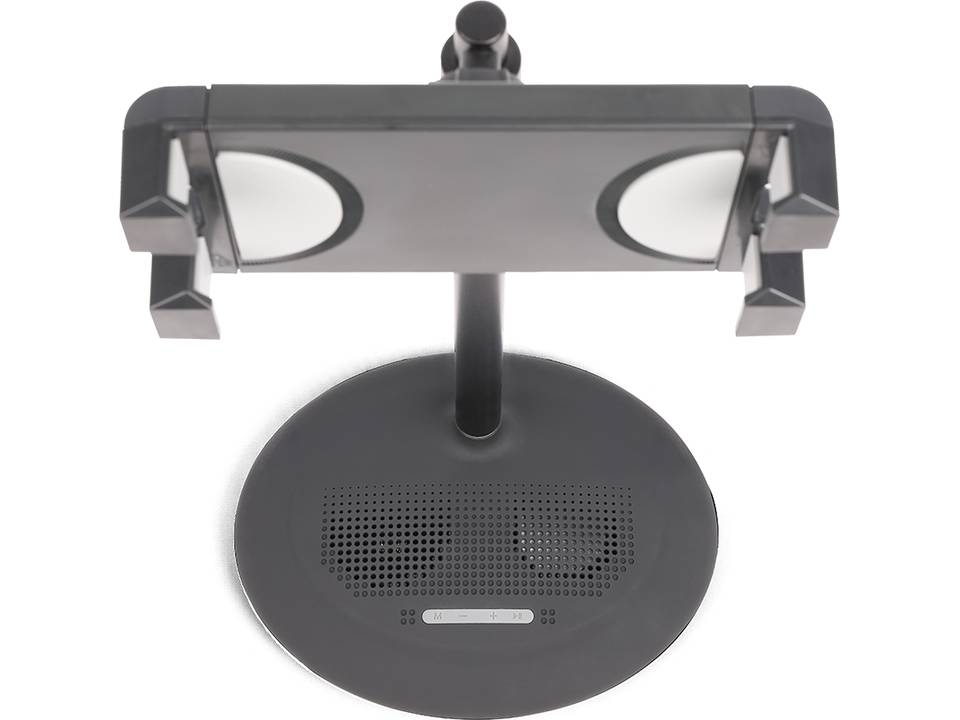 Tablet stand with speaker 1