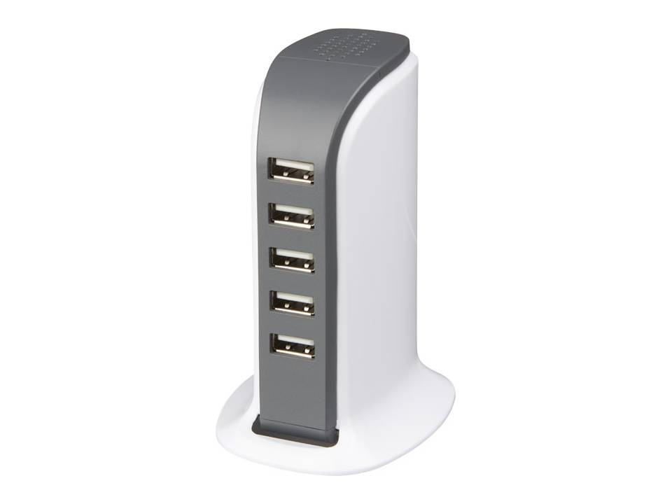 Tower adapter met 5 USB poorten