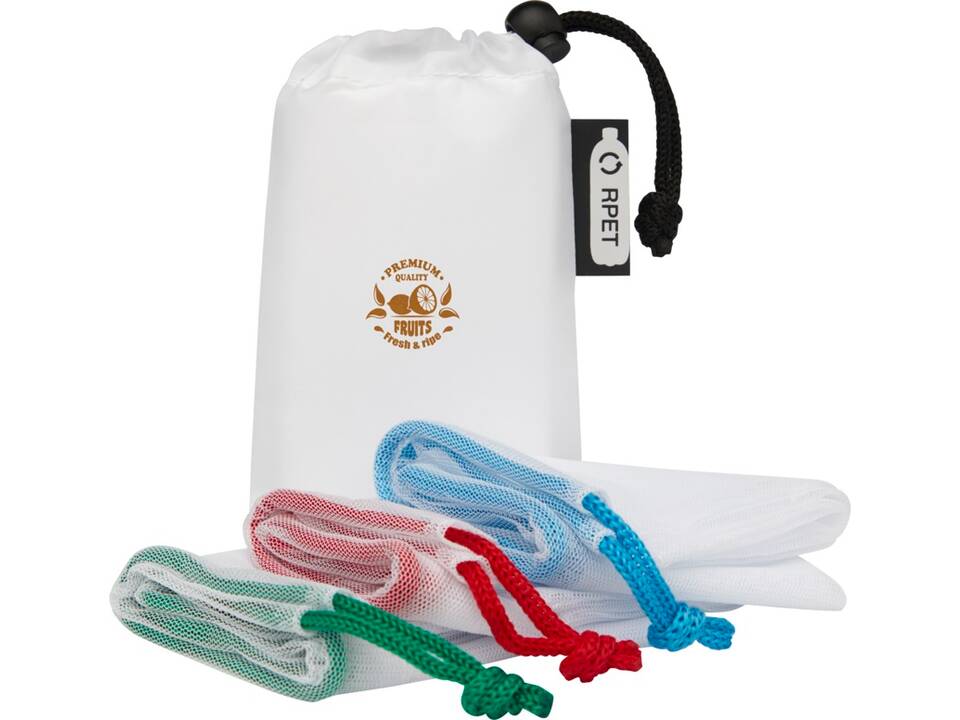 Trio RPET mesh pouch set 5