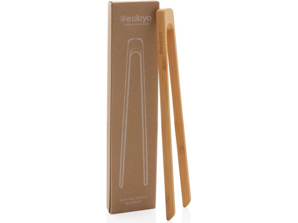 Ukiyo bamboo serving tongs 3