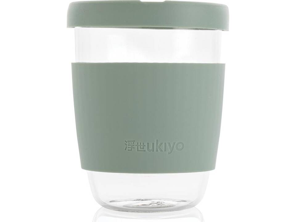 Ukiyo borosilicate glass with silicone lid and sleeve 20