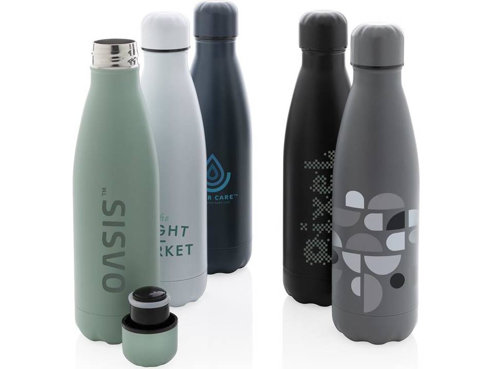 Solid colour vacuum stainless steel bottle 11