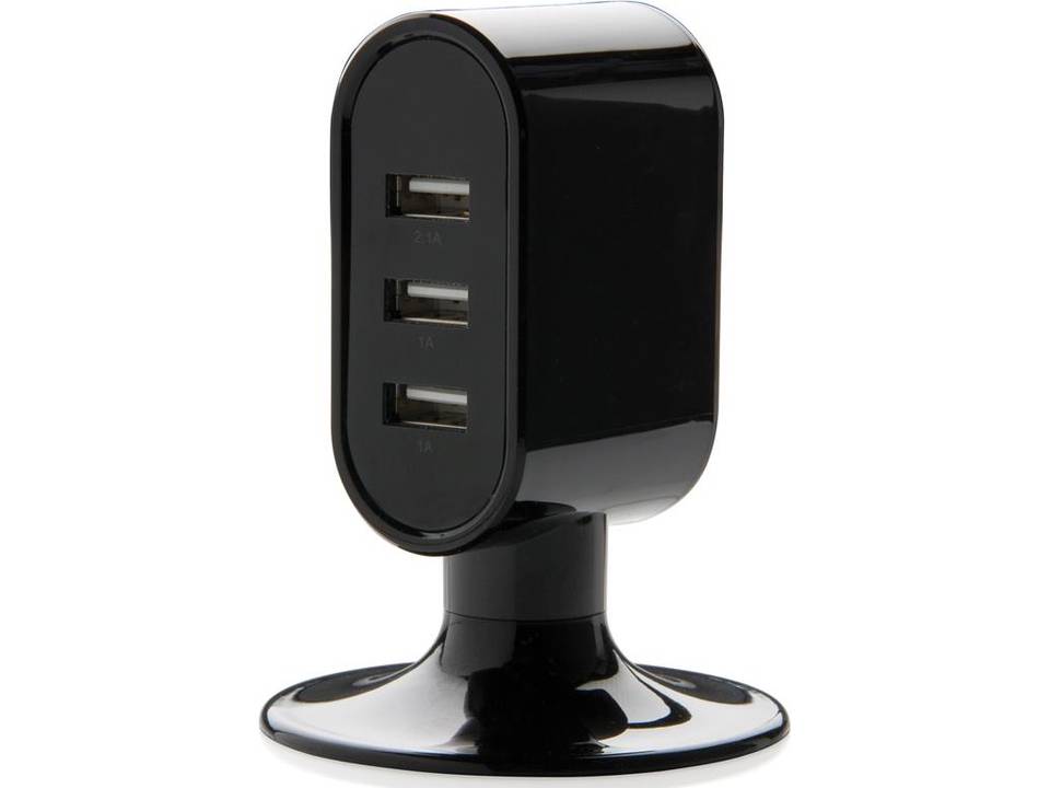 USB oplader met 3 poorten bedrukken