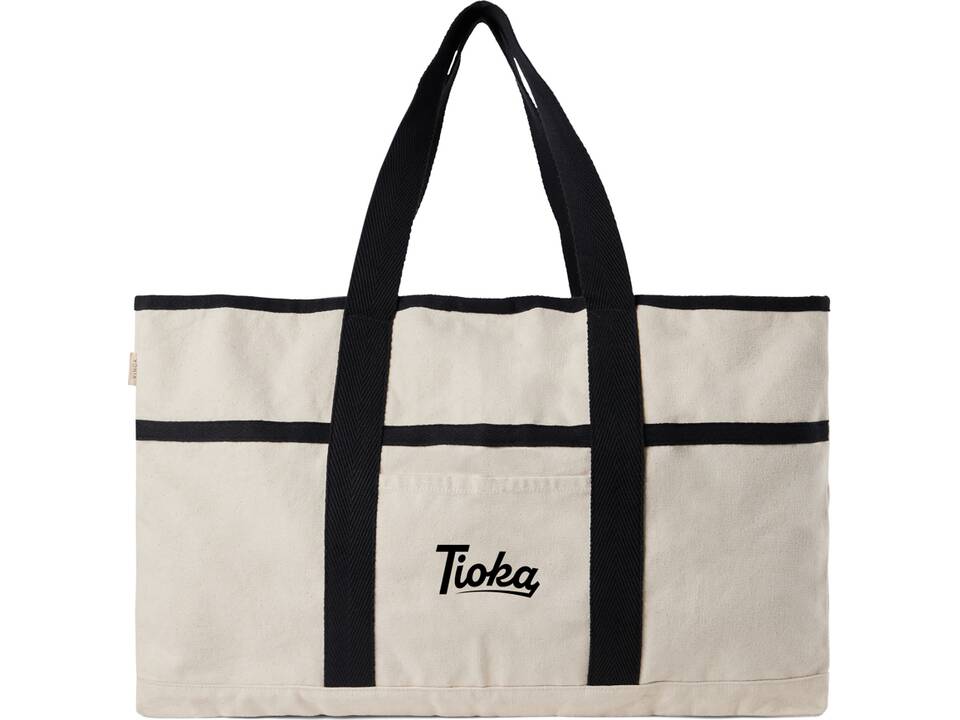 VINGA Volonne AWARE™ recycled canvas beach bag 2