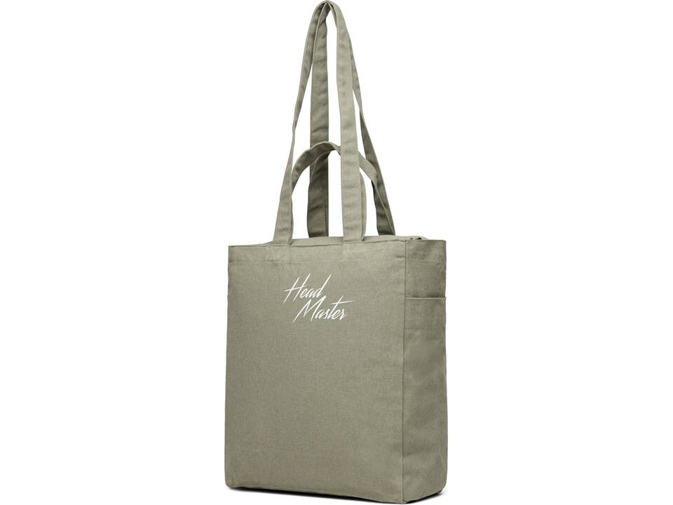 VINGA Hilo AWARE™ recycled canvas zip tote 15