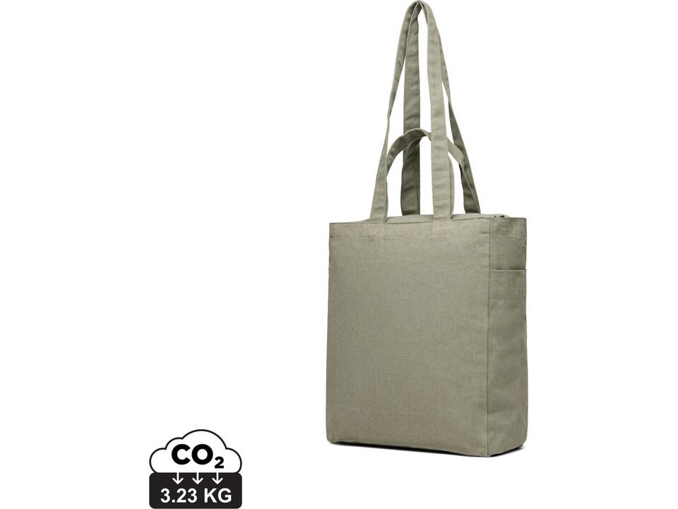 VINGA Hilo AWARE™ recycled canvas zip tote 9