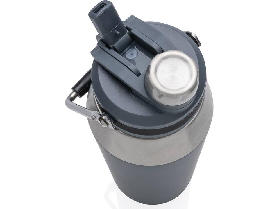 Vacuum stainless steel dual function lid bottle 1L 6