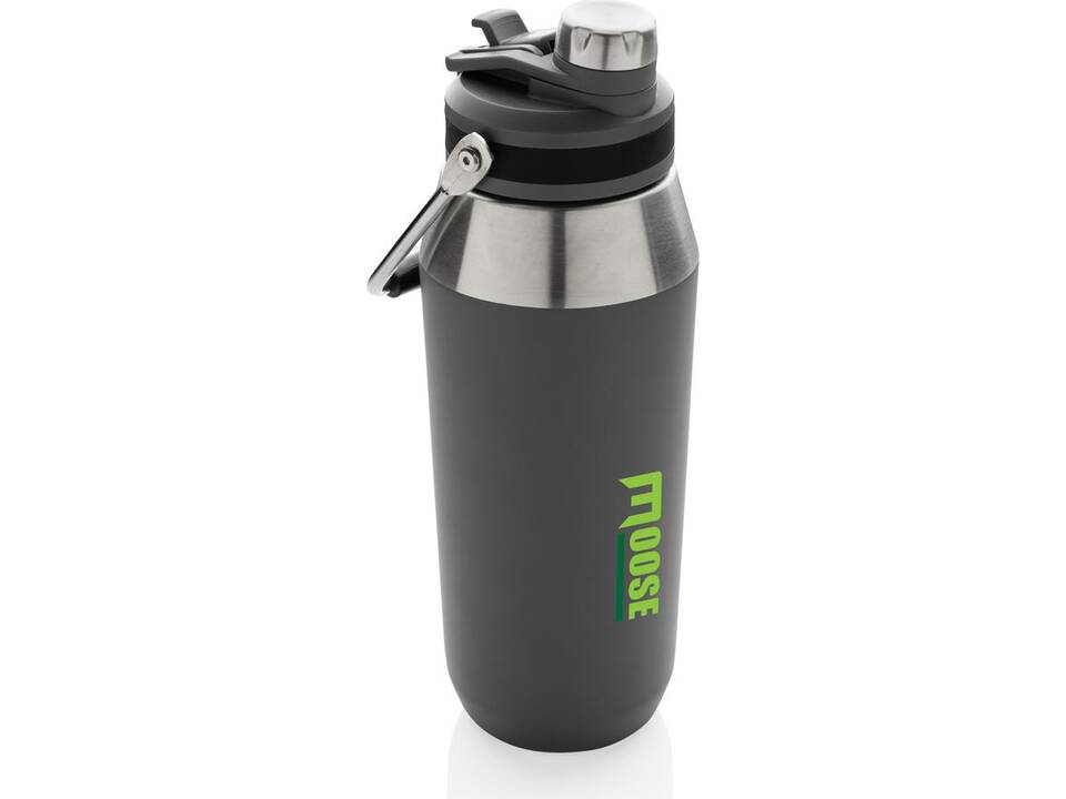 Vacuum stainless steel dual function lid bottle 1L 8