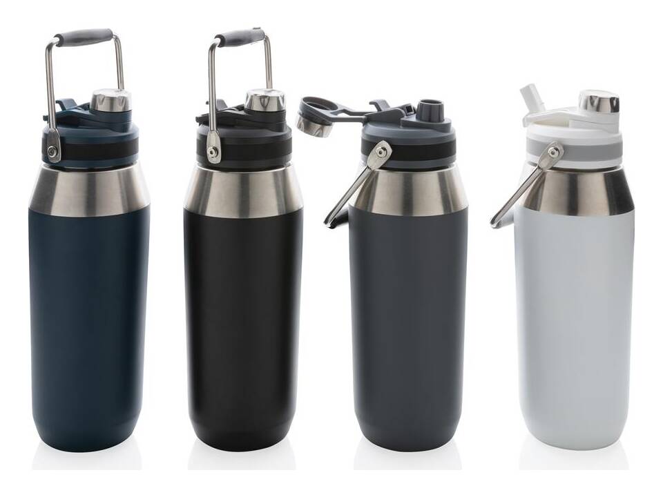 Vacuum stainless steel dual function lid bottle 1L 34