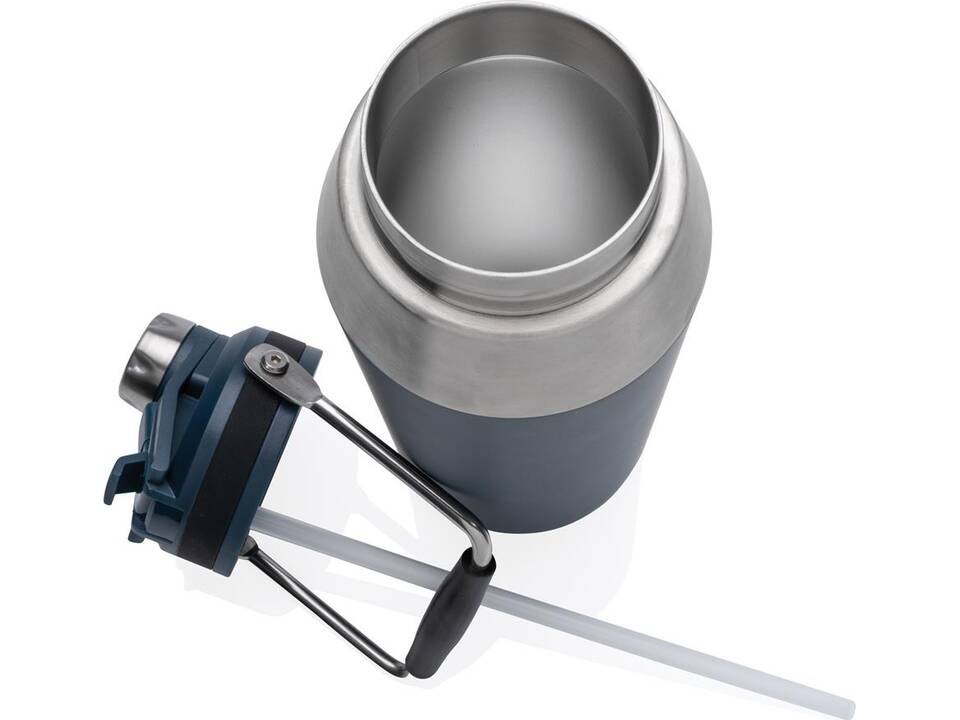 Vacuum stainless steel dual function lid bottle 1L 13