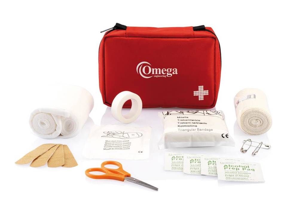 Mail size first aid kit