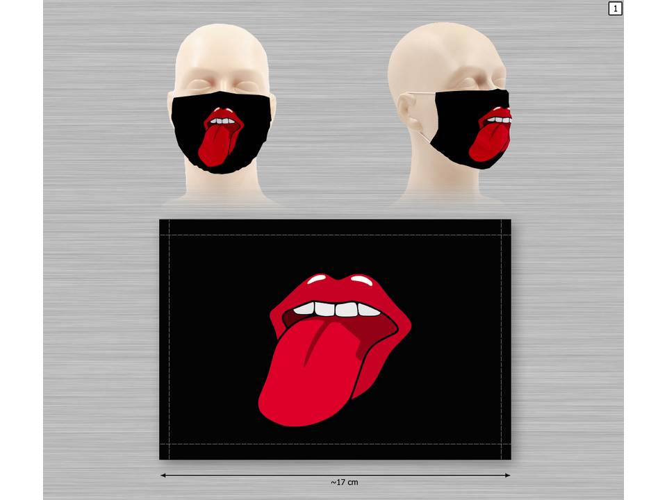 Washable mouth mask in cloth with print of your choice 6