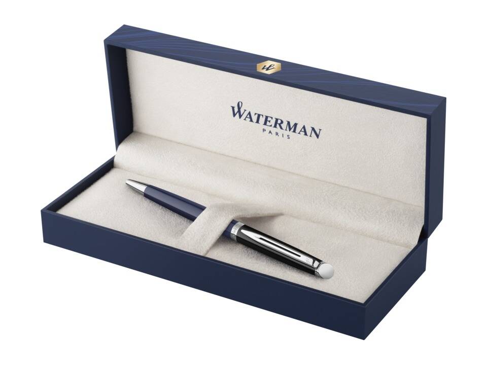 Hemisphere colour blocking ballpoint pen with palladium trim 5