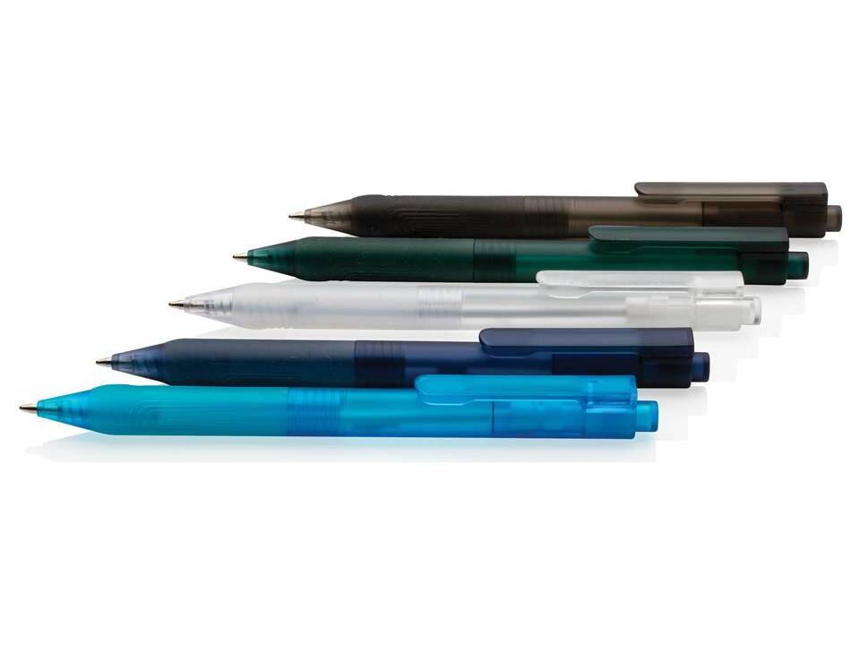 X9 frosted pen with silicone grip 21
