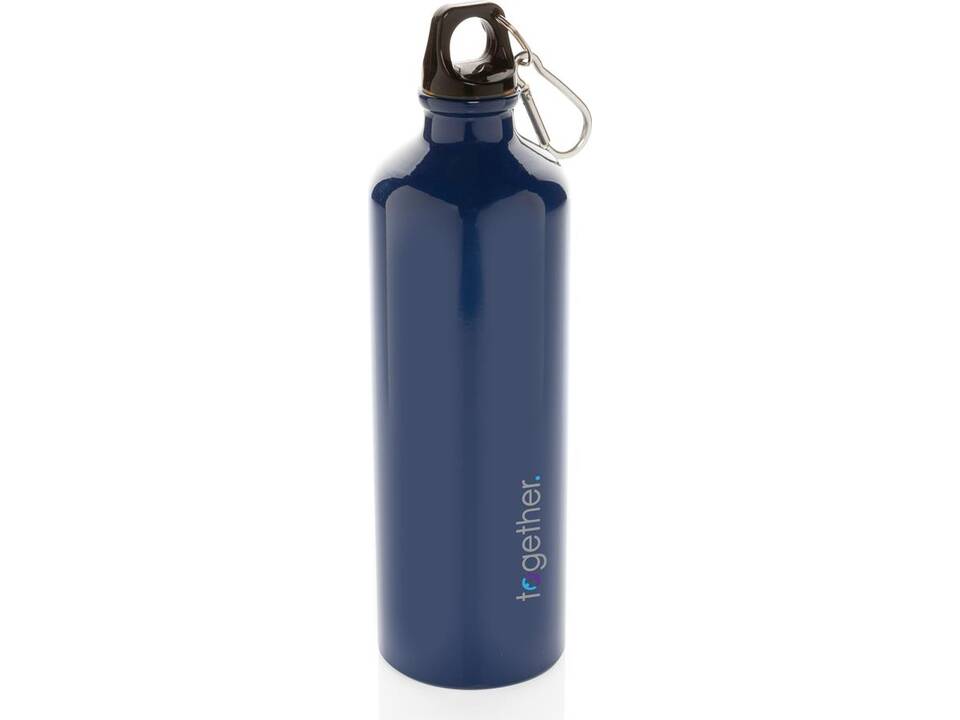 XL aluminium waterbottle with carabiner 3