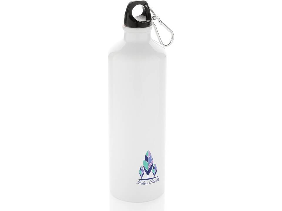 XL aluminium waterbottle with carabiner 9