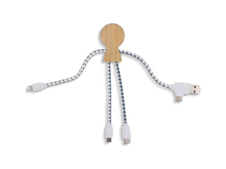 Xoopar Mr. Bio Bamboo Charging Cable 4