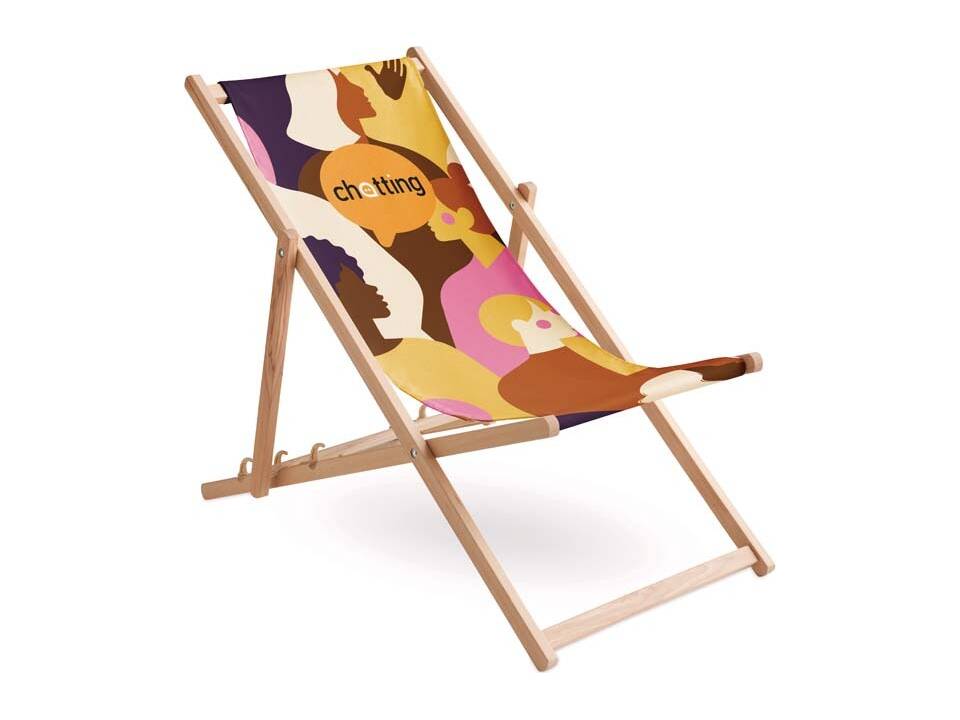 Custom-Made Wooden Deck Chair with Removable Cover – Fully Custom Design 2
