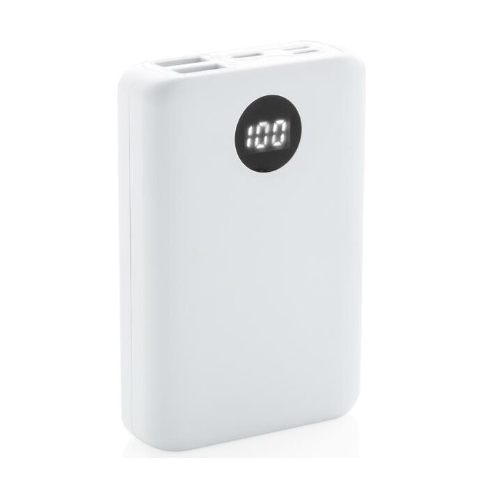 10.000 mAh zakformaat powerbank met triple input