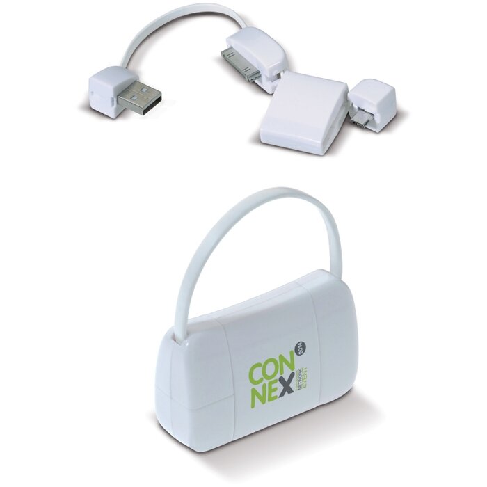 USB connector Lady Bag bedrukken