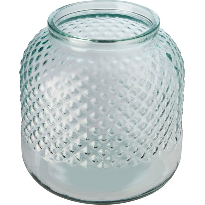 Kandelaar van gerecycled glas