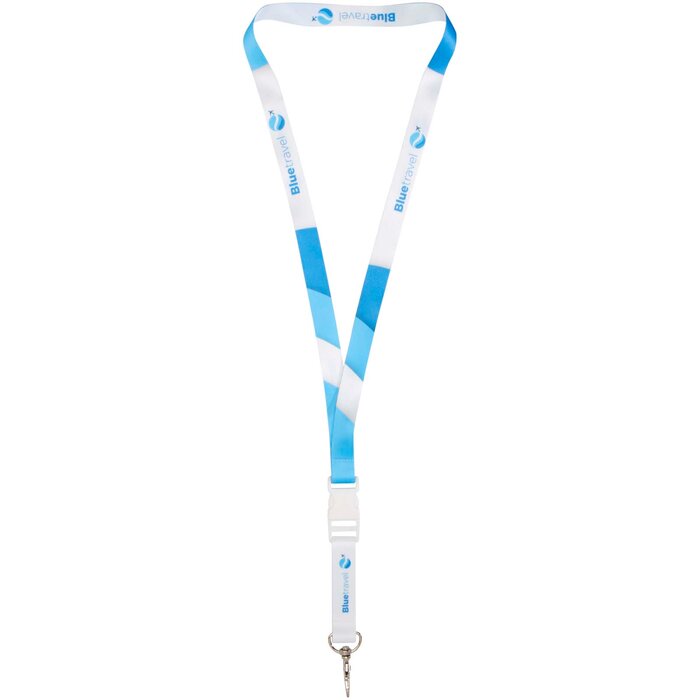 Lanyard met dubbelzijdige sublimatie voorzien van haak en buckle
