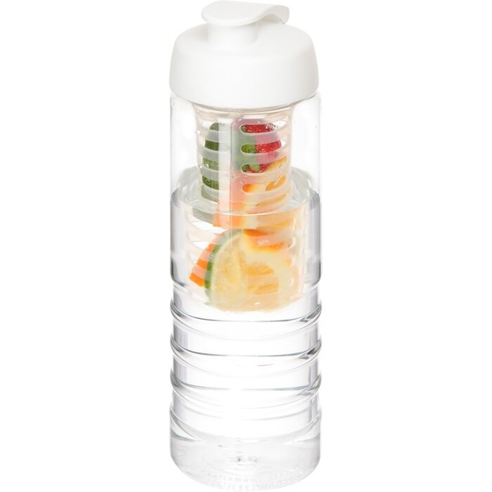 H2O Treble drinkfles met infuser en kanteldeksel - 750 ml