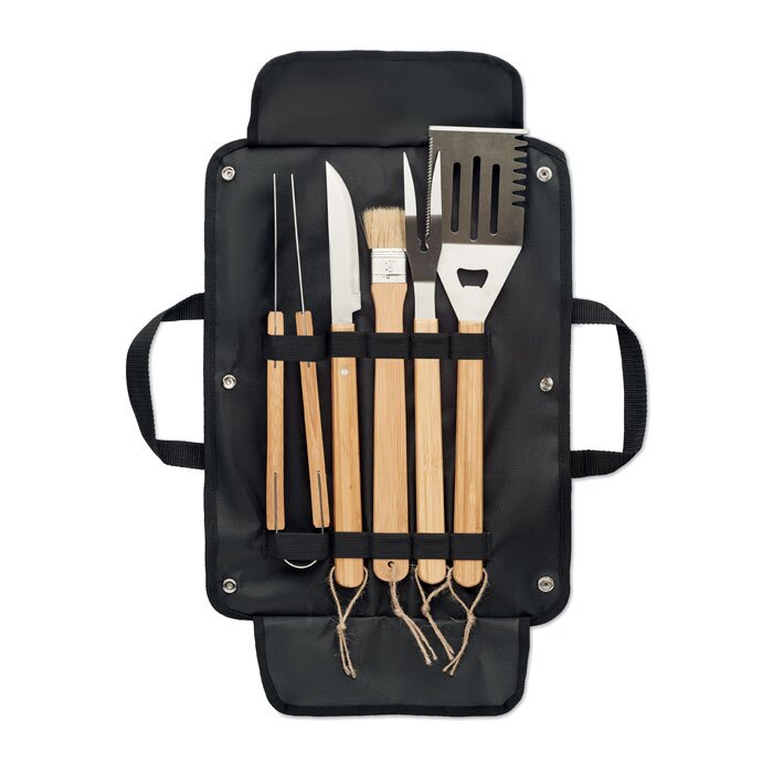 5-delig bbq-set in etui