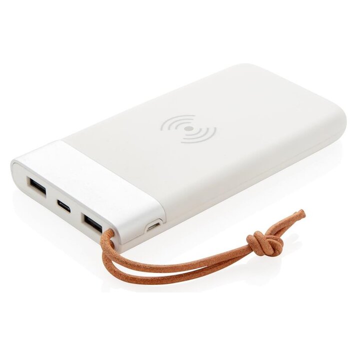 Aria 8.000 mAh powerbank met draadloos laden