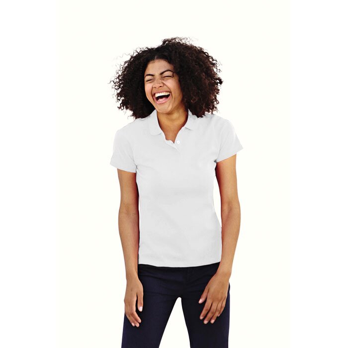 Easy care poloshirt met bedrukking