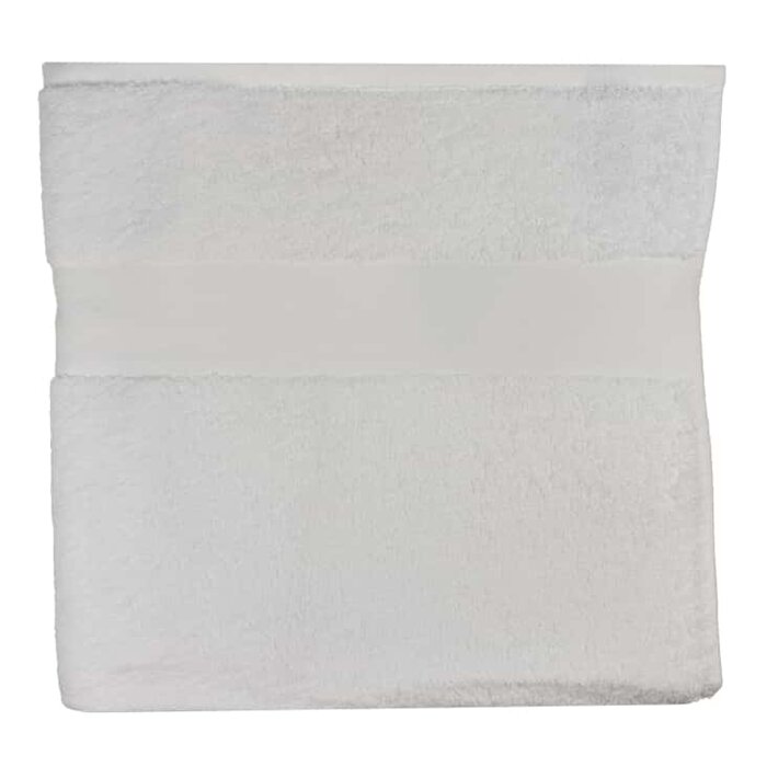 Handdoek van organisch katoen 100 x 50 cm grijs