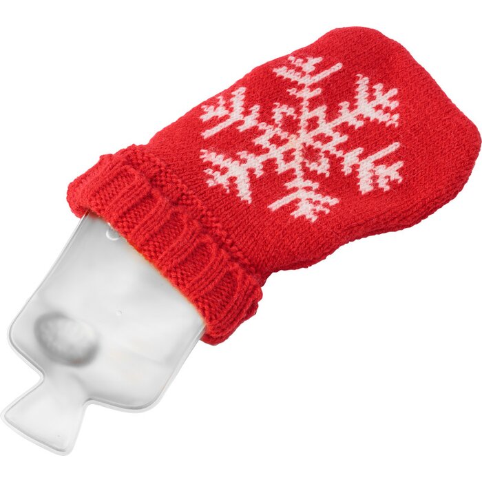 Heatpad met kerstmotief in vorm van warmwaterfles