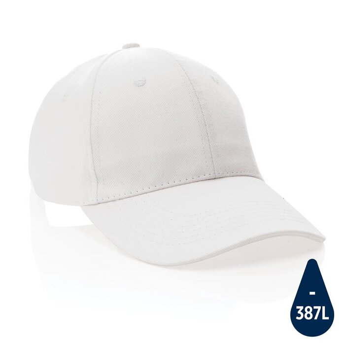 Impact 6 panel 280gr gerecycled katoenen cap met AWARE™ trac