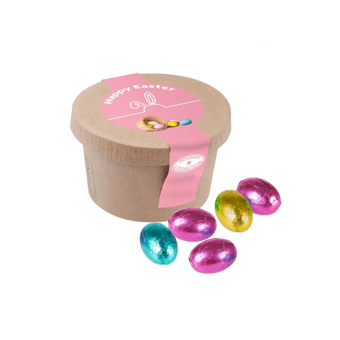 Kartonnen bekertje met creamy Paaseitjes