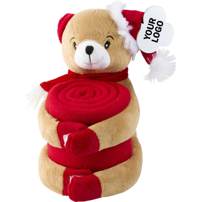 Kerstknuffel met fleecedeken