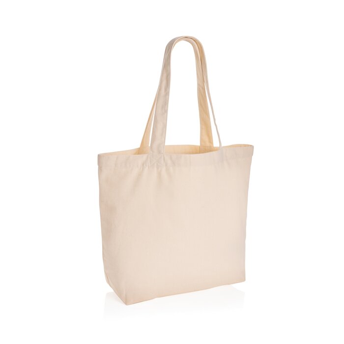 Impact Aware™ re-canvas shopper met vakje 240gsm ongeverfd