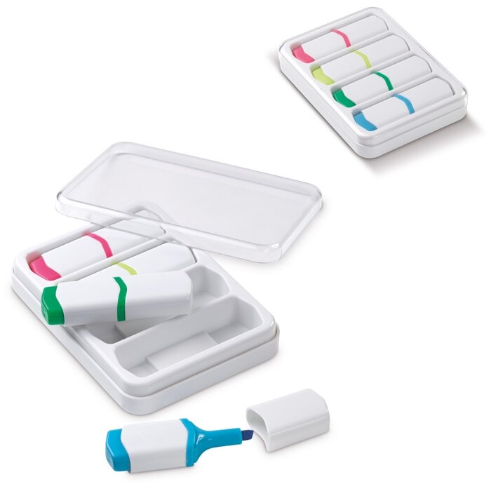 Set van 4 mini tekstmarkers