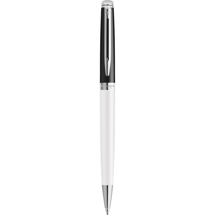 Waterman Hemisphere balpen met kleurblokken en palladium afwerking (blauwe inkt) - Blauw : Zwart - 1