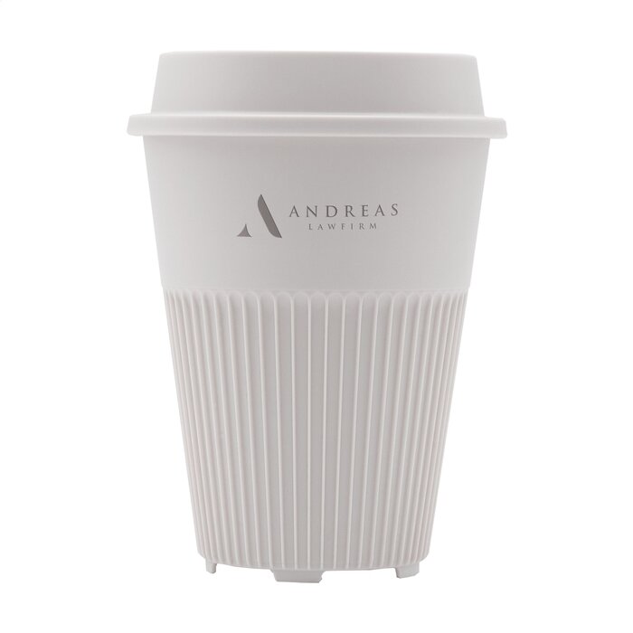 Donkergrijs Circular&Co Returnable Cup with Lid 340 ml – Duurzaam, stijlvol en praktisch