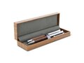 Metal ball pen and rollerball set walnut wood in gift box 3