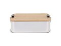 Lunch box aluminium with bamboo lid 2