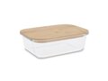 Lunch box glass with bamboo lid
