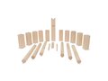 Wooden Kubb game in pouch 3