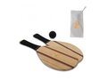 Wooden frescobol beach set