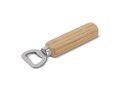 Bottle opener with wooden handle